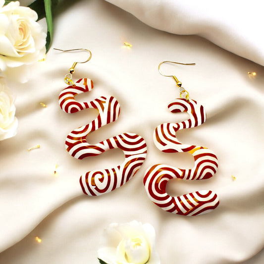 Made With Love Aurum Helix Collection Extra Large Squiggles Hook Earrings