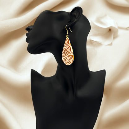 Made With Love Aurum Helix Collection Large Teardrop Hook Earrings