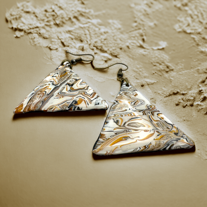 Made With Love Azura Collection Large Triangle Hook Earrings