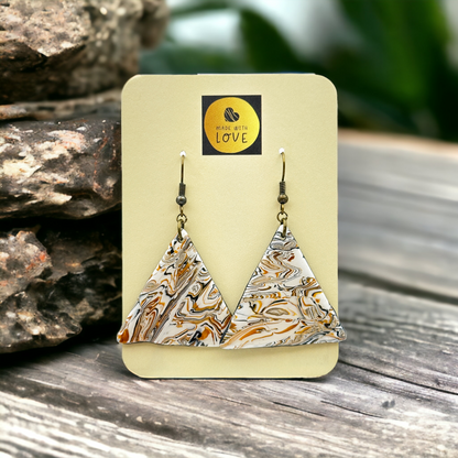 Made With Love Azura Collection Large Triangle Hook Earrings