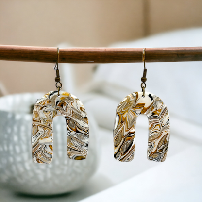 Made With Love Azura Collection Large Arch Hook Earrings