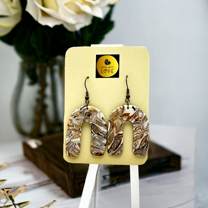 Made With Love Azura Collection Large Arch Hook Earrings