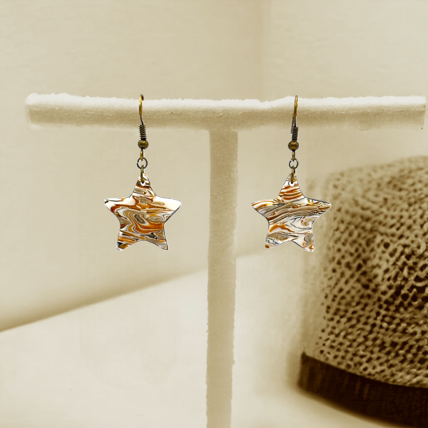 Made With Love Azura Collection Small Star Hook Earrings