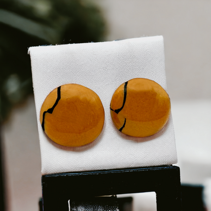 Made With Love Bijoux Tiger Collection Extra Small Circle Post Earrings