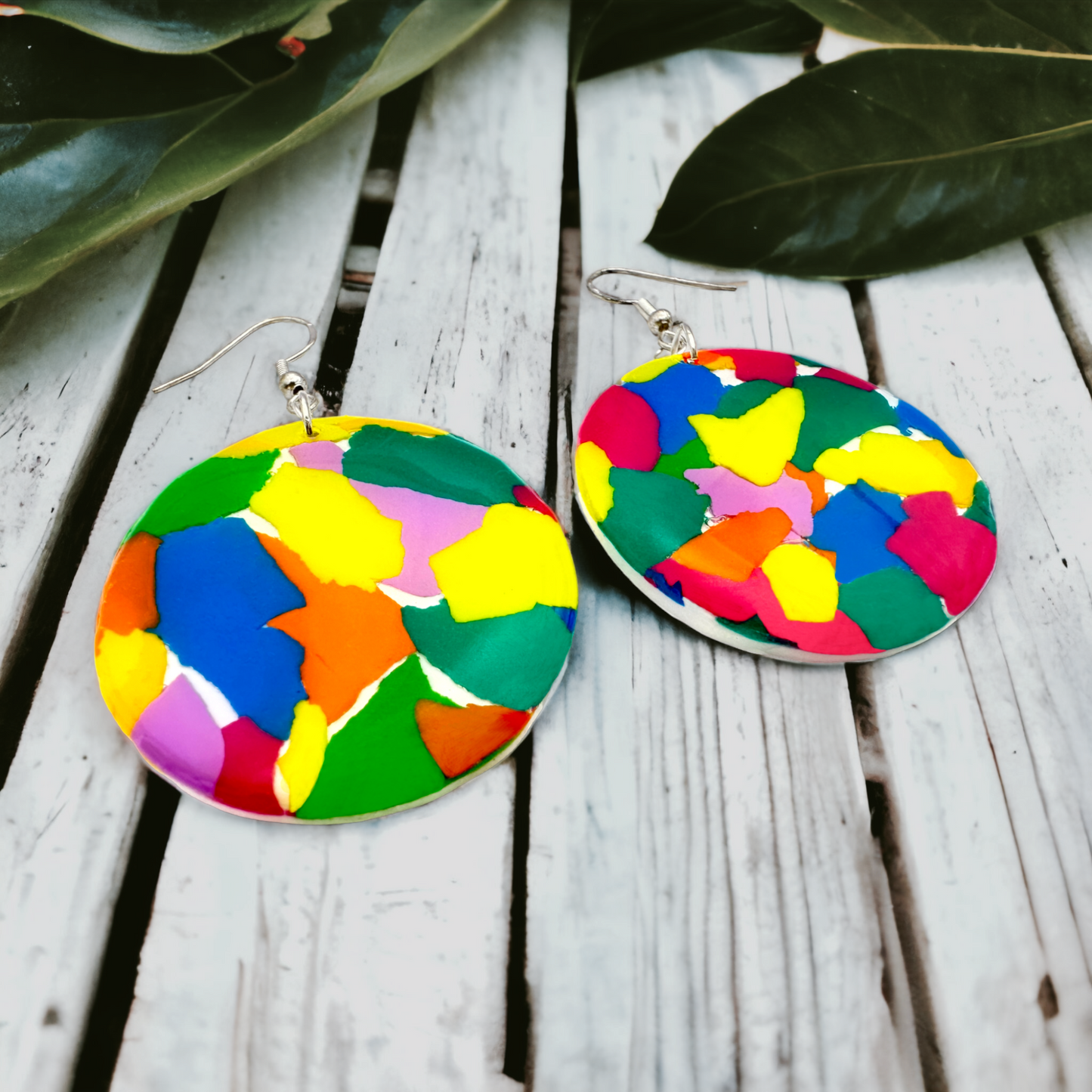 Made With Love Club Tropicana Collection Large Circle Hook Earrings