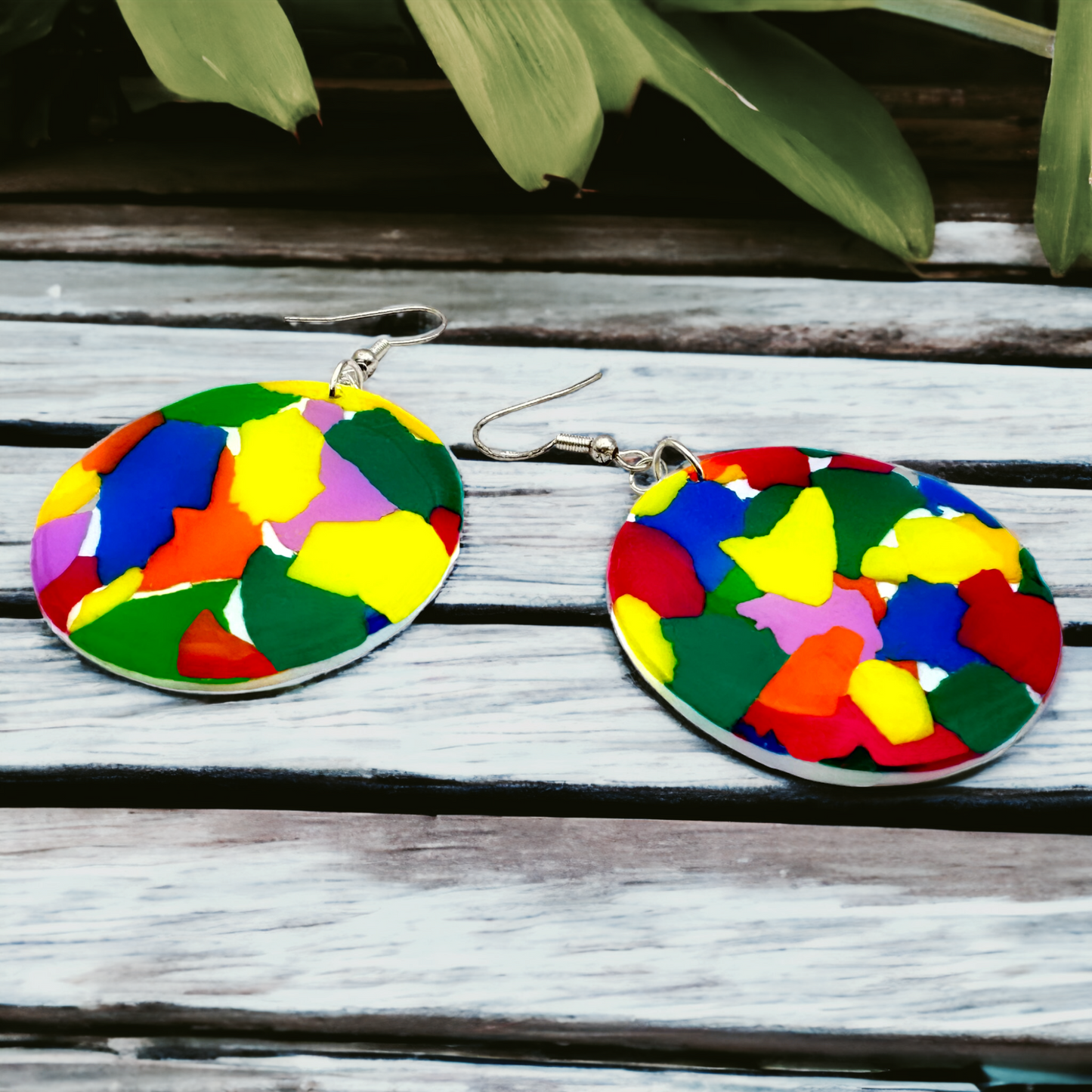 Made With Love Club Tropicana Collection Large Circle Hook Earrings