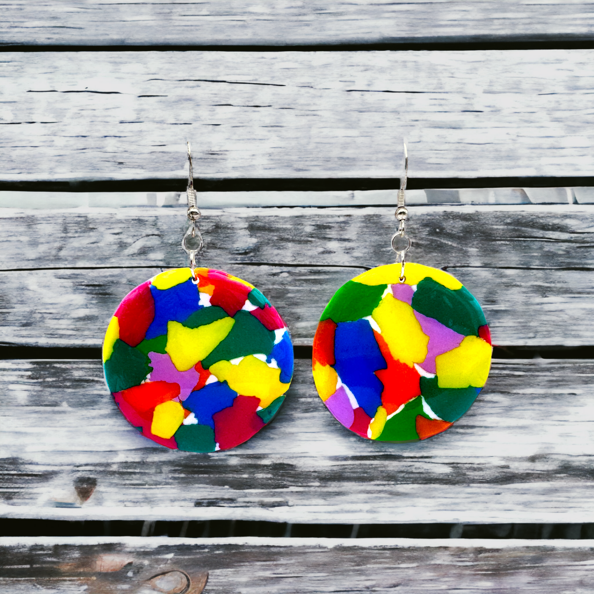 Made With Love Club Tropicana Collection Large Circle Hook Earrings