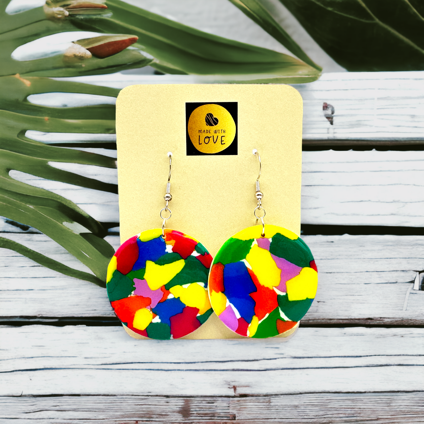 Made With Love Club Tropicana Collection Large Circle Hook Earrings