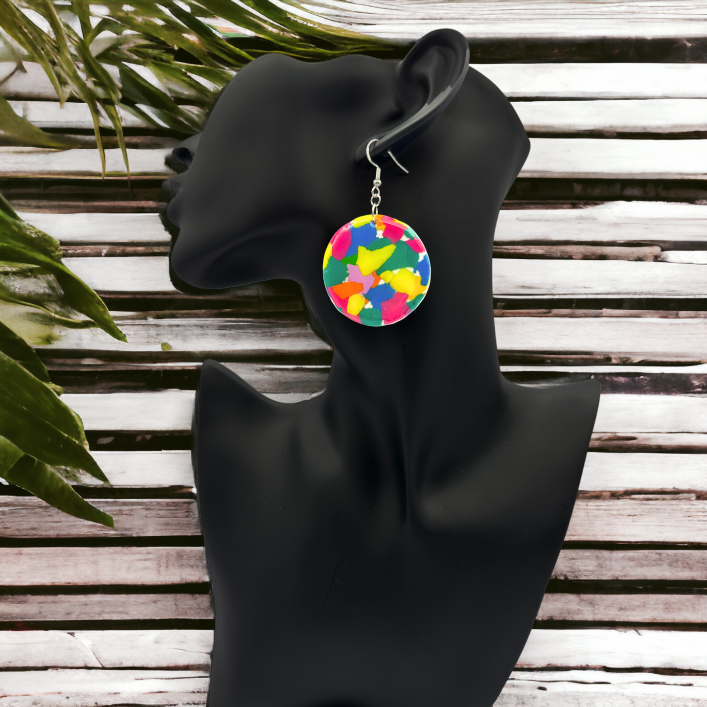 Made With Love Club Tropicana Collection Large Circle Hook Earrings