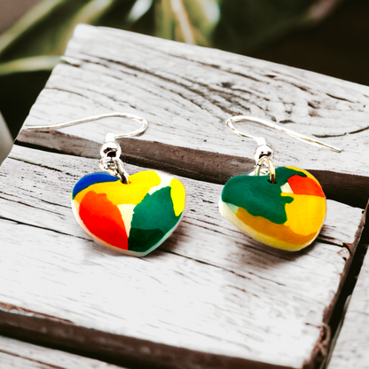 Made With Love Club Tropicana Collection Extra Small Heart Hook Earrings