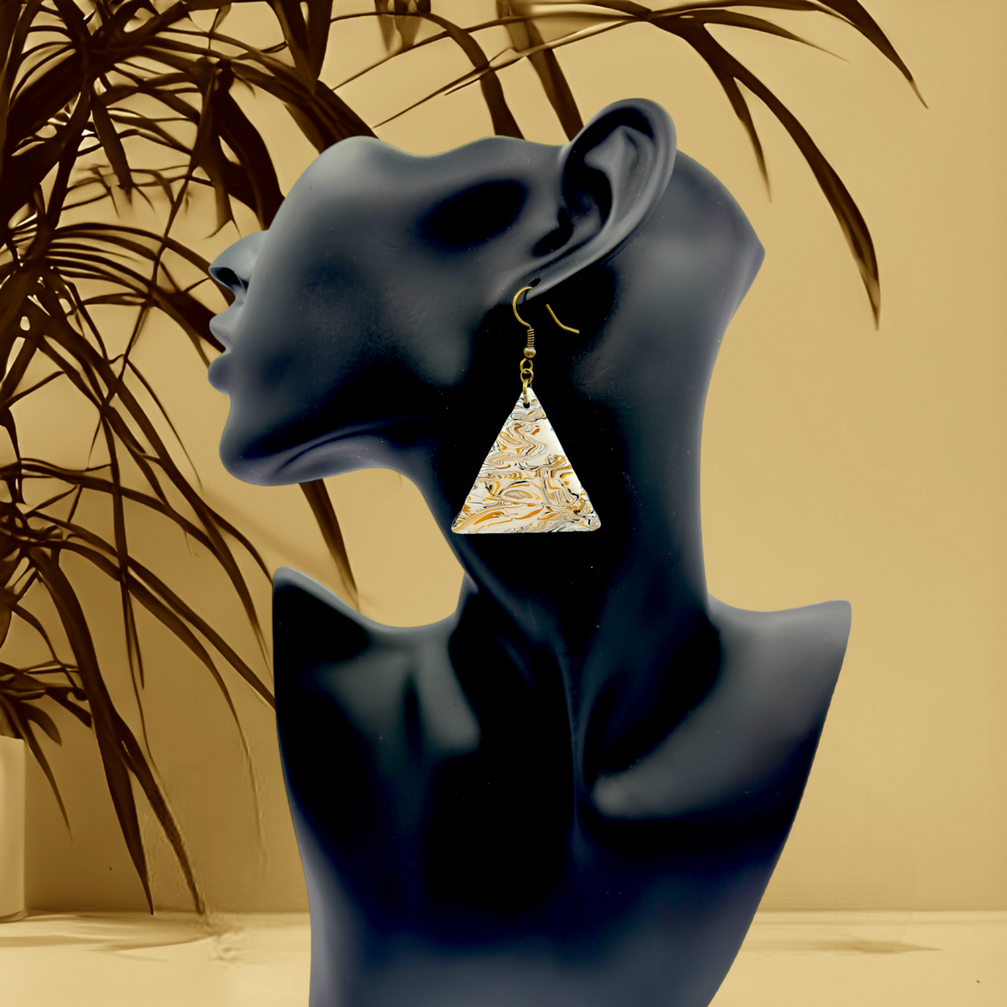 Made With Love Azura Collection Large Triangle Hook Earrings