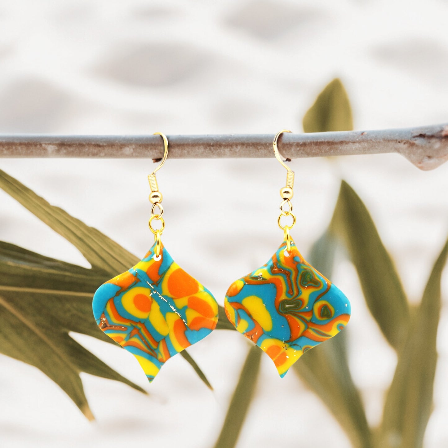 Made With Love Hawaiian Dreams Collection Medium Arabesque Hook Earrings