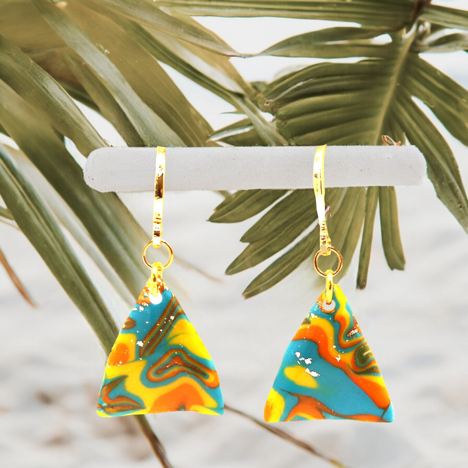 Made With Love Hawaiian Dreams Collection Small Triangle Hoop Earrings