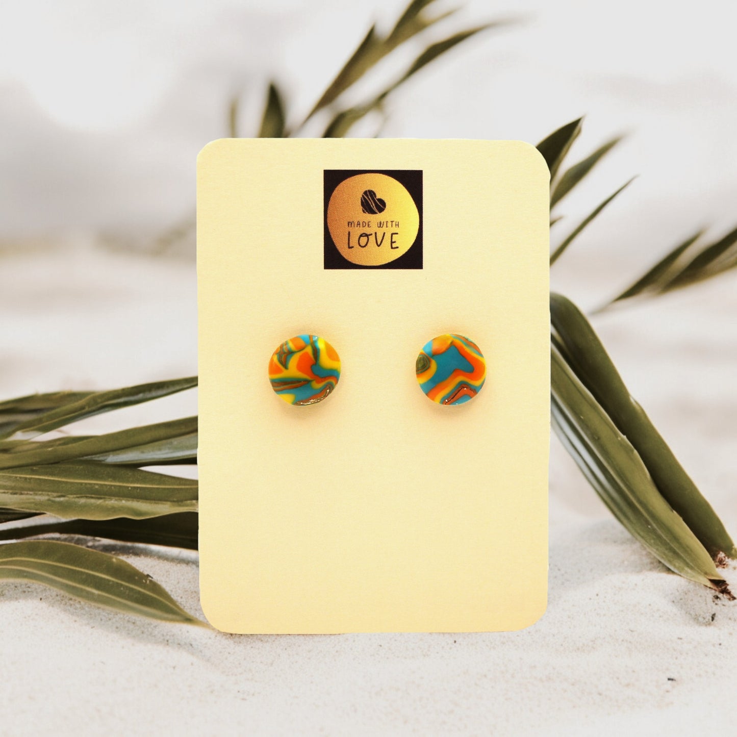 Made With Love Hawaiian Dreams Collection Extra Small Circle Post Earrings