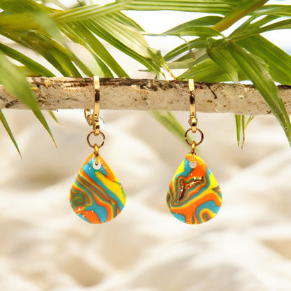 Made With Love Hawaiian Dreams Collection Extra Small Teardrop Hoop Earrings