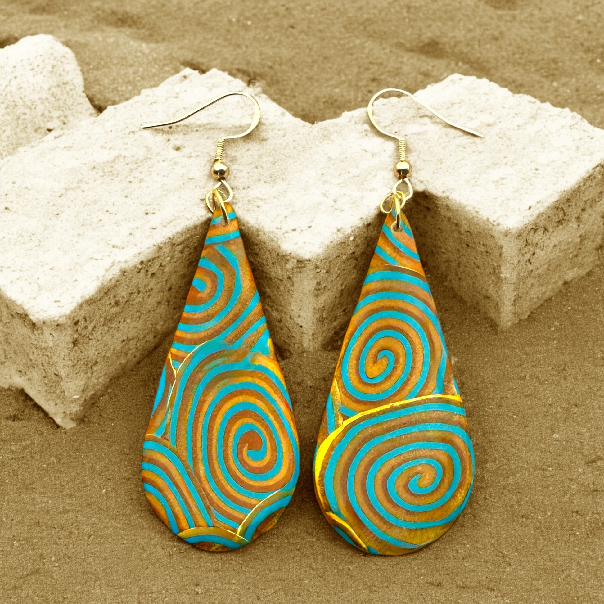 Made With Love Osiris Collection Large Teardrop Hook Earrings