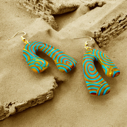 Made Wtih Love Osiris Collection Extra Large Freeform Arch Hook Earrings