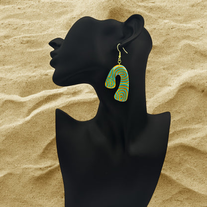 Made Wtih Love Osiris Collection Extra Large Freeform Arch Hook Earrings