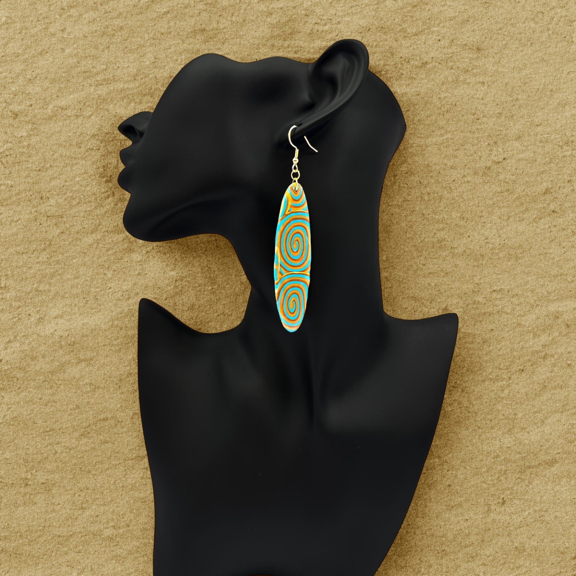 Made With Love Osiris Collection Extra Large Long Oval Hook Earrings