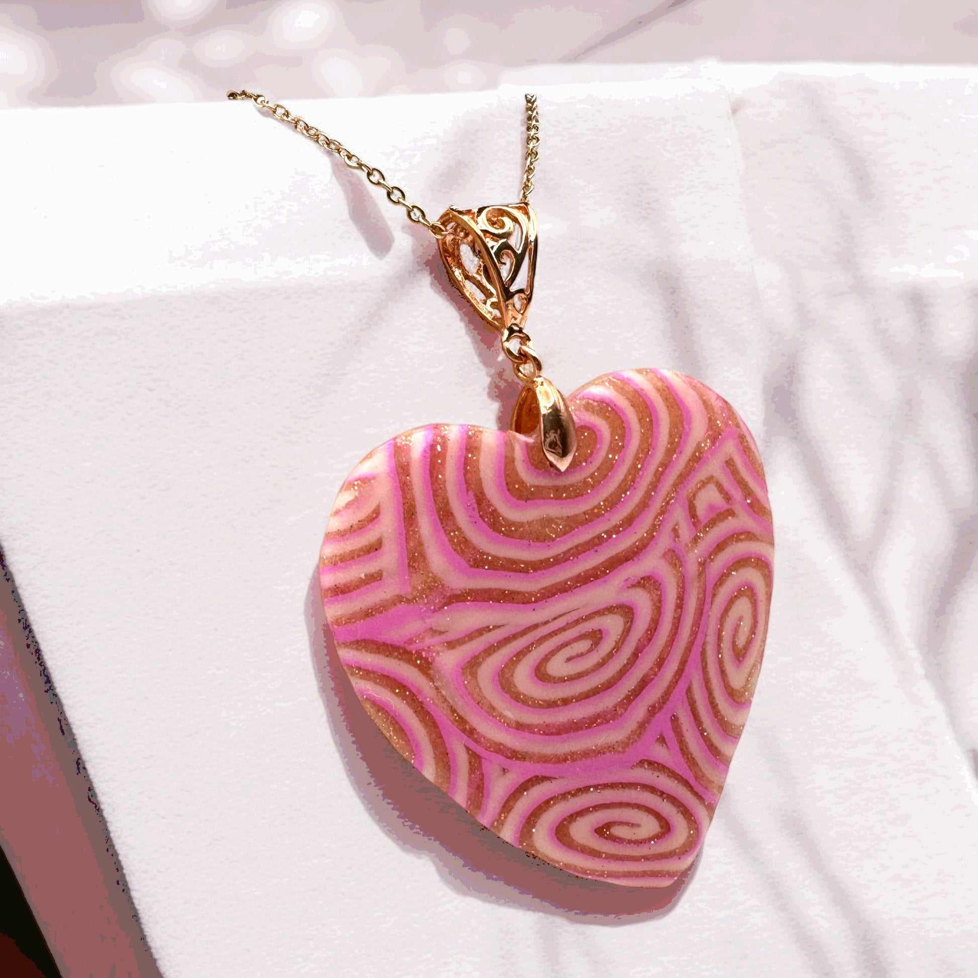 Made With Love Pink Fizz Collection Heart Necklace