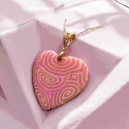 Made With Love Pink Fizz Collection Heart Necklace