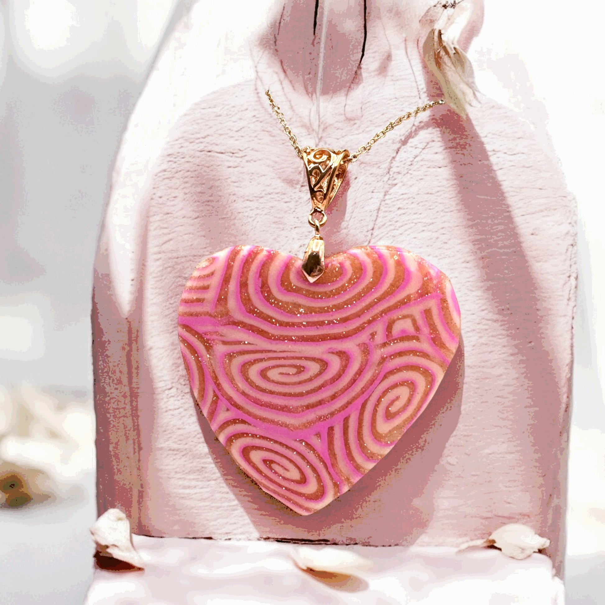 Made With Love Pink Fizz Collection Heart Necklace