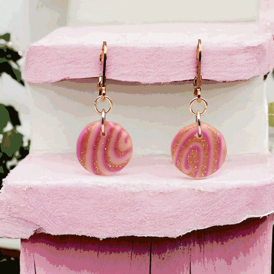 Made With Love Pink Fizz Collection Small Circle Hoop Earrings