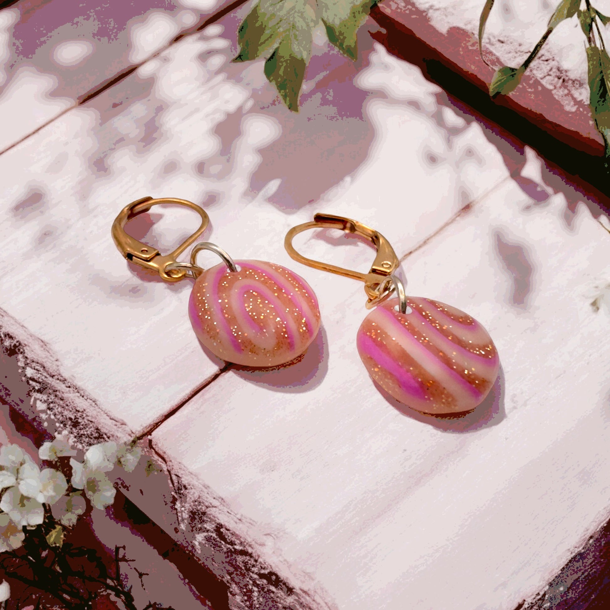 Made With Love Pink Fizz Collection Small Circle Hoop Earrings