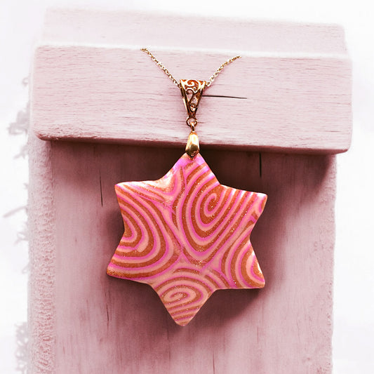 Made With Love Pink Fizz Collection Star Necklace