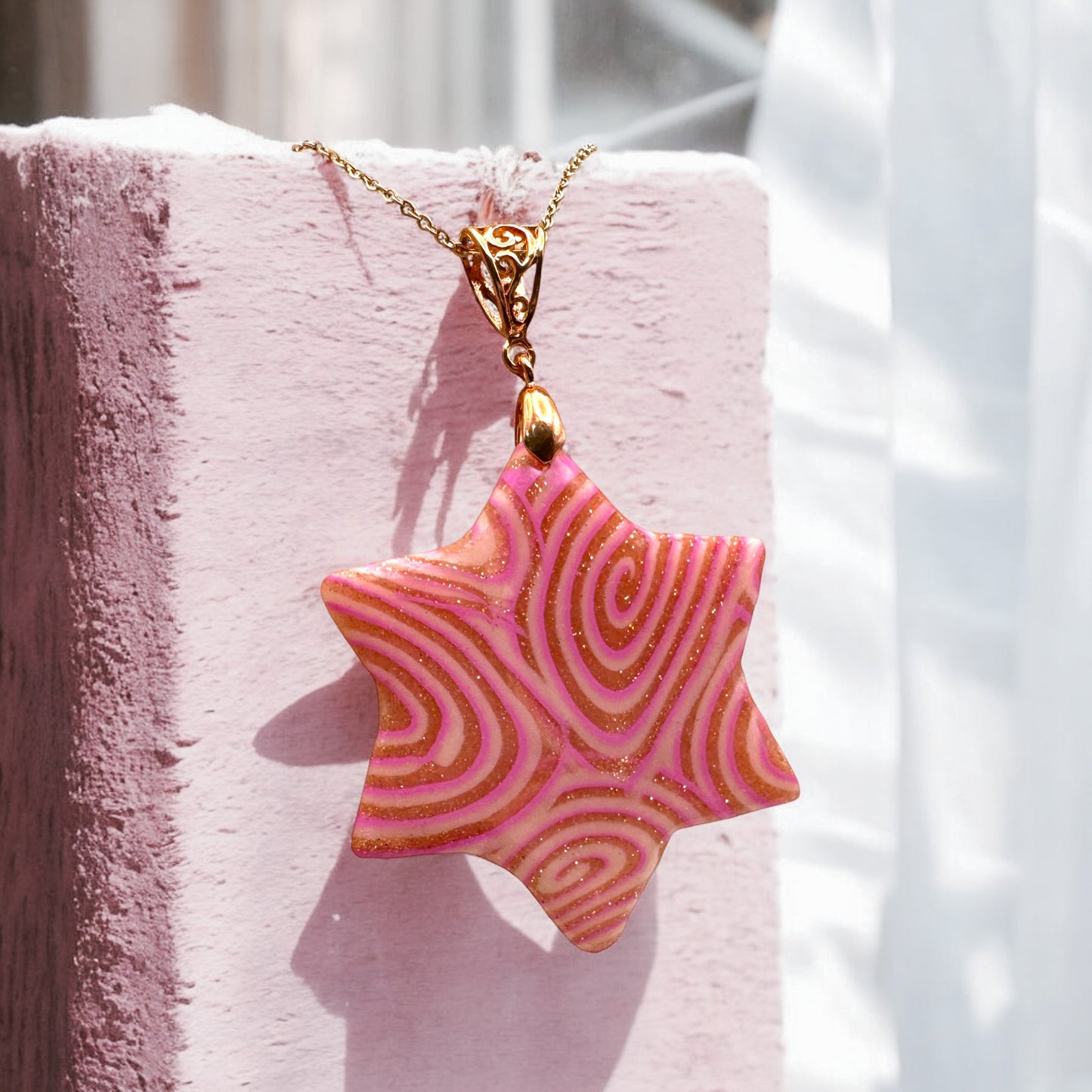 Made With Love Pink Fizz Collection Star Necklace