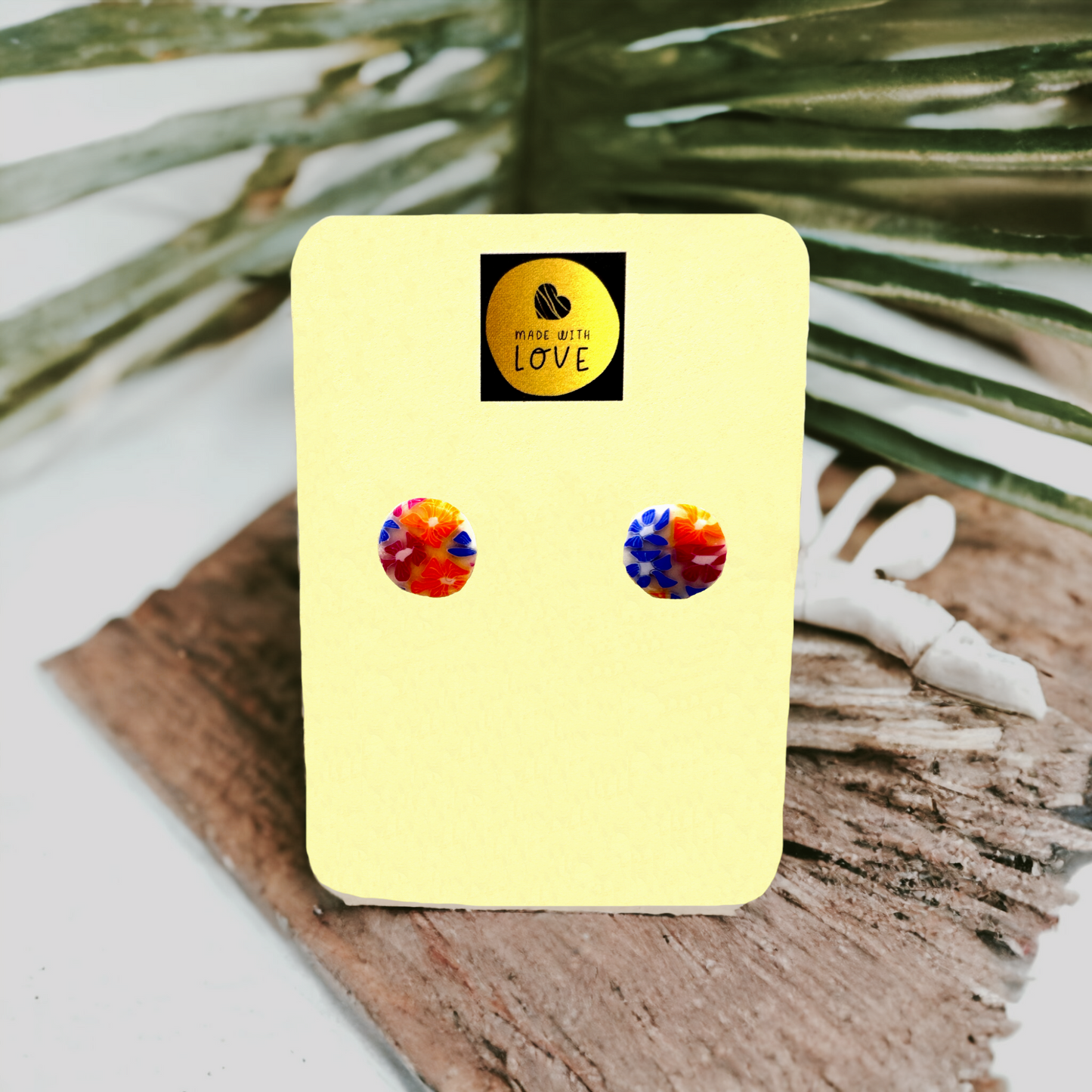 Made With Love Tutti Frutti Collection Small Circle Post Earrings 