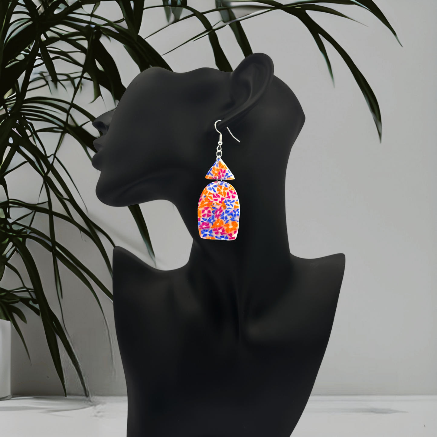 Made With Love Tutti Frutti Collection Closed Arch Triangle Topped Hook Earrings