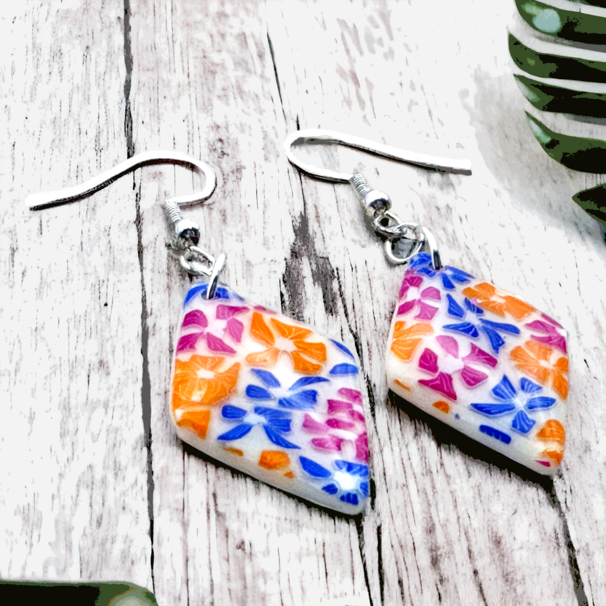 Made With Love Tutti Frutti Collection Small Diamond Hook Earrings