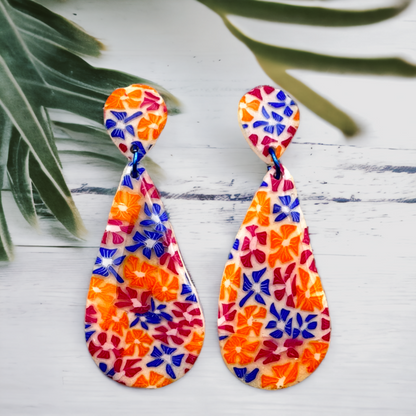 Made With Love Tutti Frutti Collection Large Double Teardrop Post Earrings