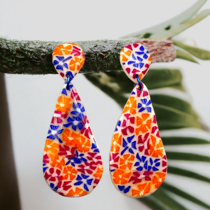 Made With Love Tutti Frutti Collection Large Double Teardrop Post Earrings