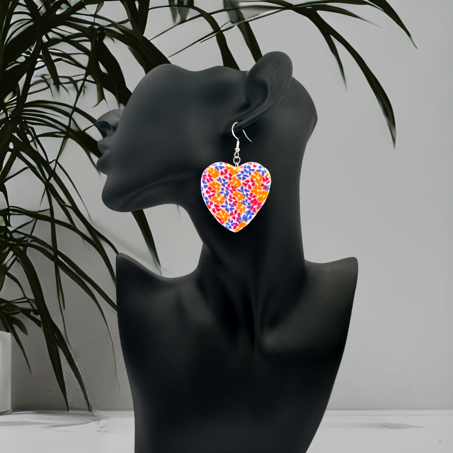 Made With Love Tutti Frutti Collection Large Heart Hook Earrings