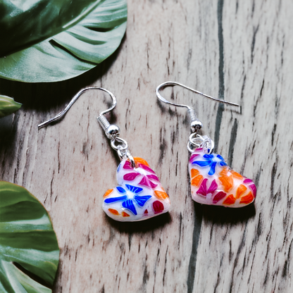 Made With Love Tutti Frutti Collection Sleepy Hearts Extra Small Hook Earrings