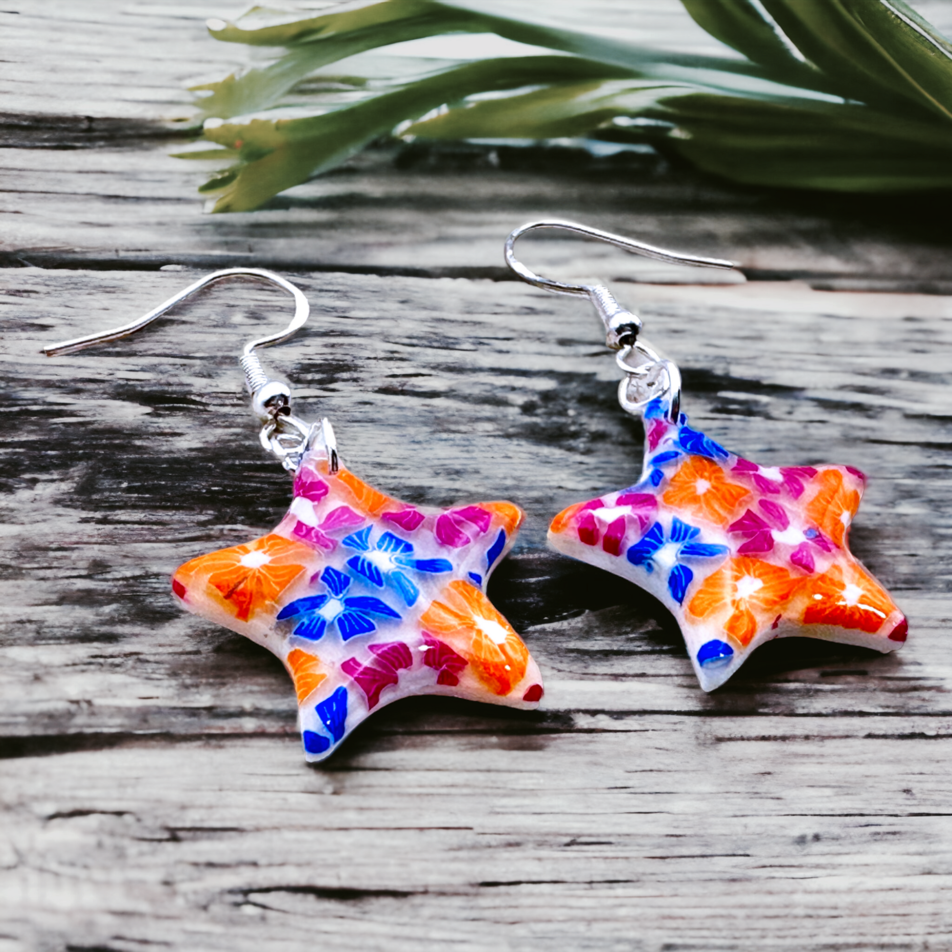 Made With Love Tutti Frutti Collection Small Star Hook Earrings