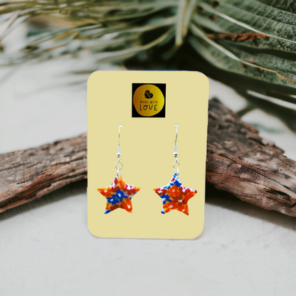 Made With Love Tutti Frutti Collection Small Star Hook Earrings 