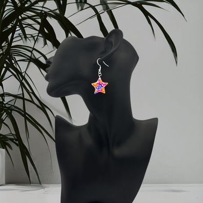 Made With Love Tutti Frutti Collection Small Star Hook Earrings