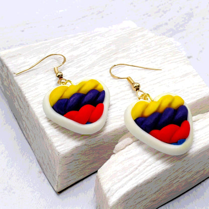 Made With Love Twisted Hearts Collection Electric Dreams Small Hook Earrings