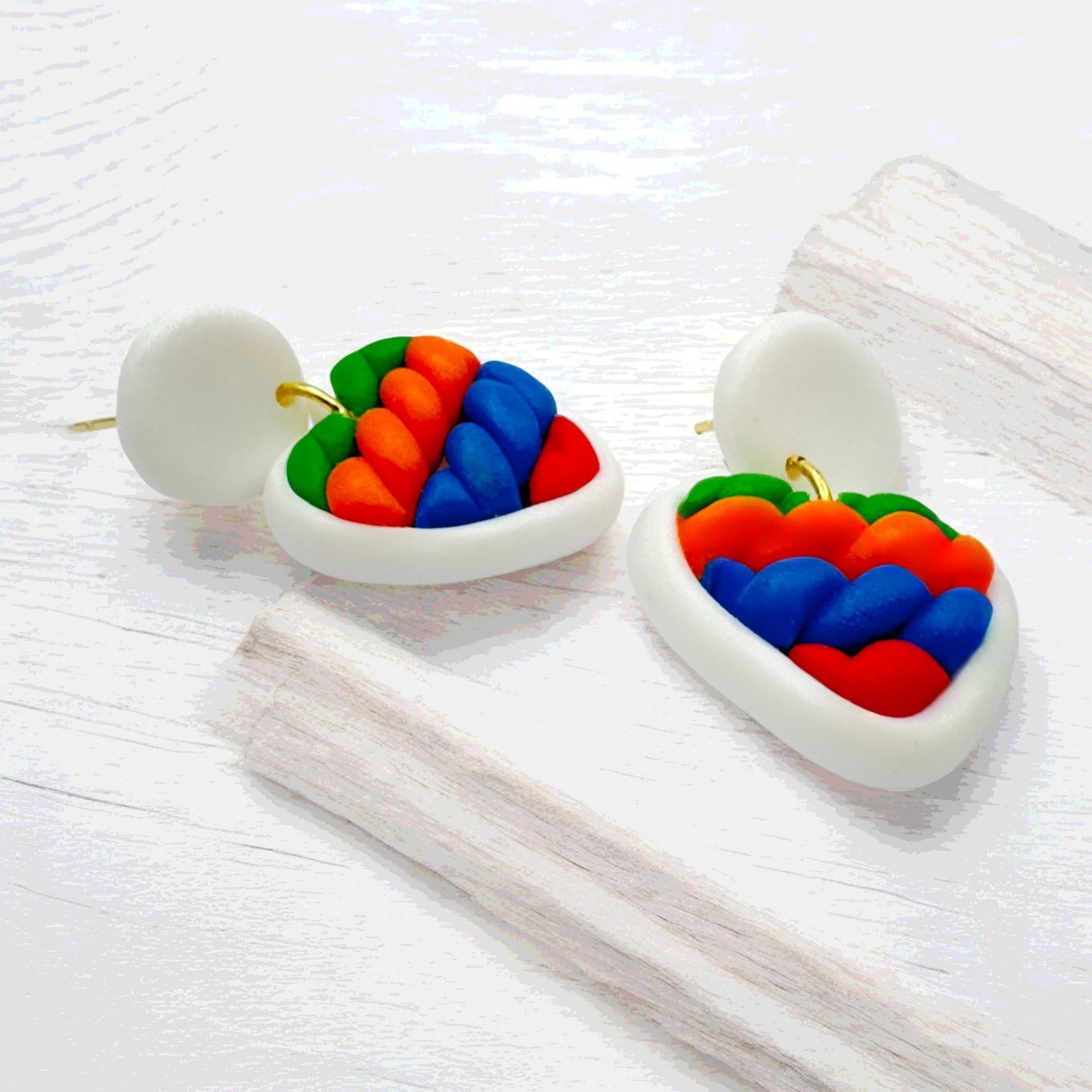 Made With Love Twisted Hearts Collection Electric Dreams Small Post Earrings