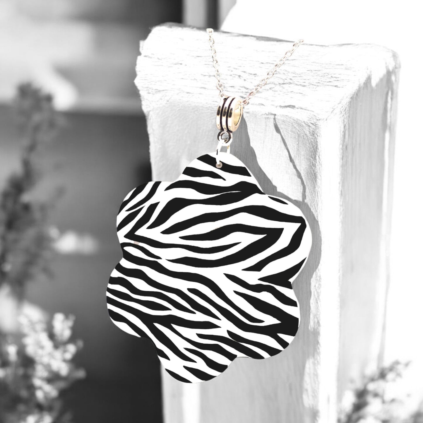 Made With Love Zebra Monochrome Collection Bella Necklace