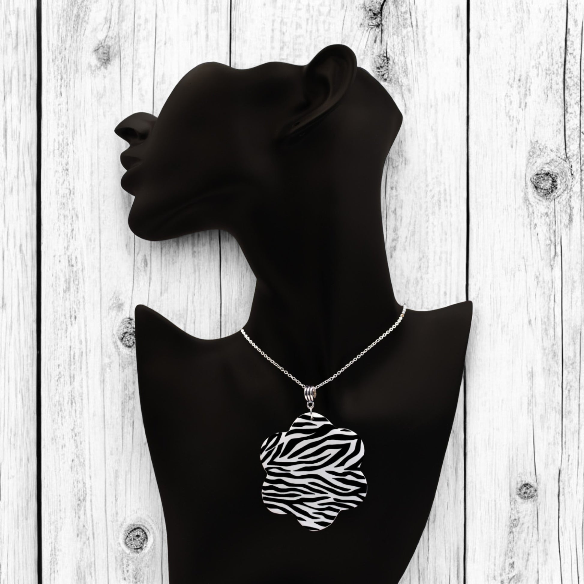 Made With Love Zebra Monochrome Collection Bella Necklace